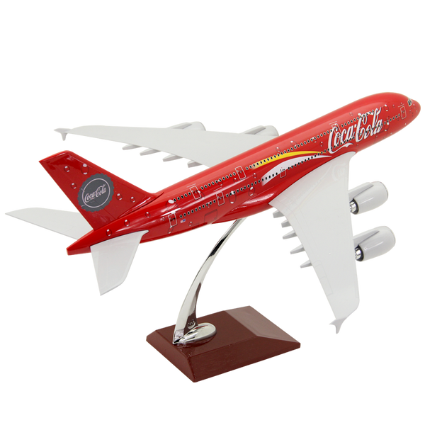 1/160 Coca Cola A380 Airplane Model 18” Decoration & Gift (LED