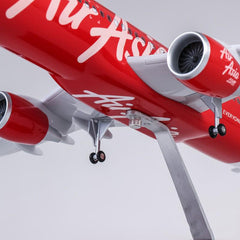 1:80 AirAsia Airbus A320 Airplane Model 18” Decoration & Gift (LED)