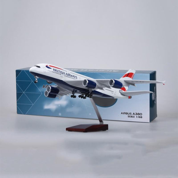 1:160 British Airways Airbus A380 Airplane Model 18” Decoration