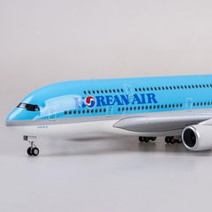1:160 Korean Air Airbus 380 Airplane Model 18” Decoration & Gift (LED)