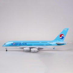 1:160 Korean Air Airbus 380 Airplane Model 18” Decoration & Gift (LED)