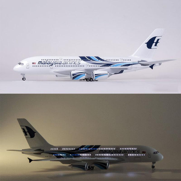 1:160 Malaysia Airlines A380 Airplane Model 18” Decoration