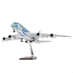 1/160 ANA Airlines Airbus A380 Blue Flying Turtle “FLYING HONU” Airplane Model 18” Decoration & Gift