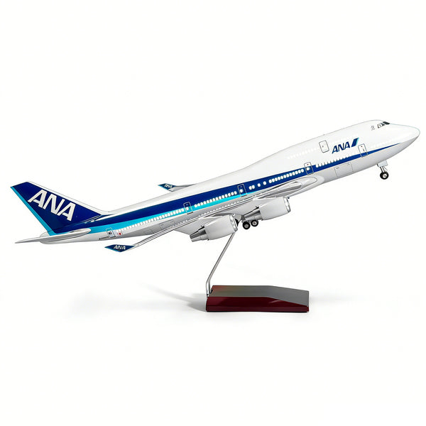 1/150 ANA All Nippon Airways Boeing 747-400 Airplane Model 18”Decoration & Gift