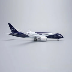 1/130 Lufthansa Boeing 787-9 100th Anniversary Airplane Model 17″ Decoration & Gift