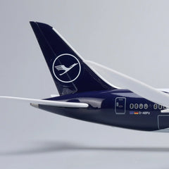1/130 Lufthansa Boeing 787-9 100th Anniversary Airplane Model 17″ Decoration & Gift