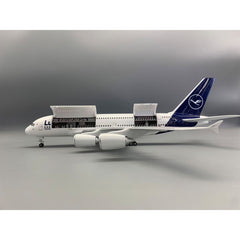 1/160 Lufthansa Airbus 380 Interior Cutaway Airplane Model 18” Decoration & Gift