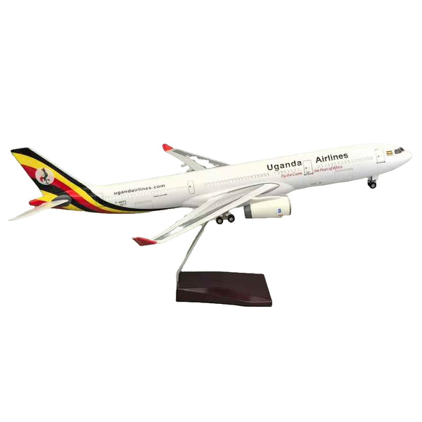 1/135 Uganda Airlines Airbus A330 Airplane Model 18” Decoration & Gift