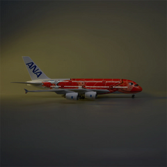 1/160 ANA Airlines Airbus A380 Orange Flying Turtle “FLYING HONU” Airplane Model 18” Decoration & Gift