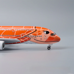 1/160 ANA Airlines Airbus A380 Orange Flying Turtle “FLYING HONU” Airplane Model 18” Decoration & Gift