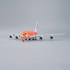 1/160 ANA Airlines Airbus A380 Orange Flying Turtle “FLYING HONU” Airplane Model 18” Decoration & Gift