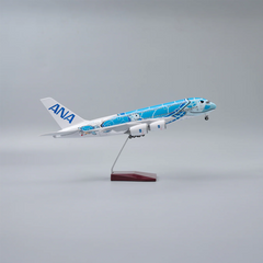1/160 ANA Airlines Airbus A380 Blue Flying Turtle “FLYING HONU” Airplane Model 18” Decoration & Gift