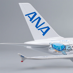 1/160 ANA Airlines Airbus A380 Blue Flying Turtle “FLYING HONU” Airplane Model 18” Decoration & Gift