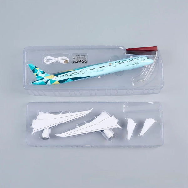 1/150 Etihad Airways Boeing 787-10 Airplane Model 18.5″ Decoration & Gift