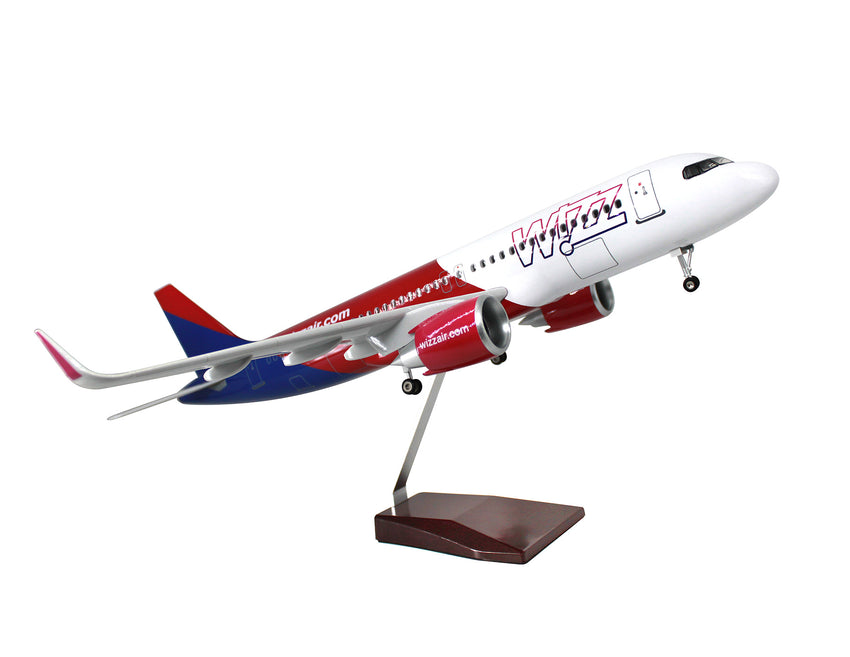1:80 Wizz Air Airbus A320 neo Airplane Model 18” Decoration & Gift (LED)