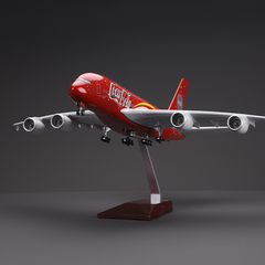 1/160 Coca Cola A380 Airplane Model 18” Decoration & Gift (LED)