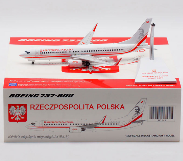 Outofprint Rzeczpospolita Polska Boeing B737-800 LH2245 Airplane Model 1:200