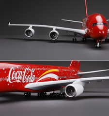 1/160 Coca Cola A380 Airplane Model 18” Decoration & Gift (LED)