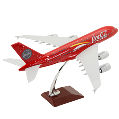 1/160 Coca Cola A380 Airplane Model 18” Decoration & Gift (LED)