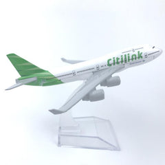 Air Indonesia 747 green airplane model | 1:400