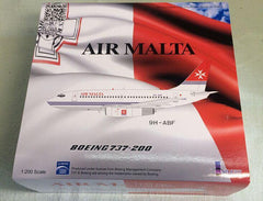Outofprint Air Malta Boeing 737-200 Diecast Airplane Model 1:200