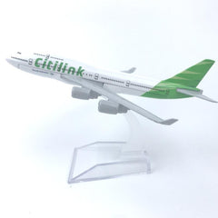 Air Indonesia 747 green airplane model | 1:400