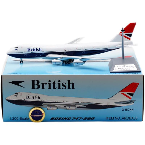 Outofprint British Airways B747-200 G-BDXH Airplane Model ARD 1:200