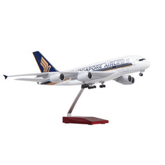 1:160 Singapore Airlines Airbus 380 Airplane Model 18” Decoration & Gift (LED)