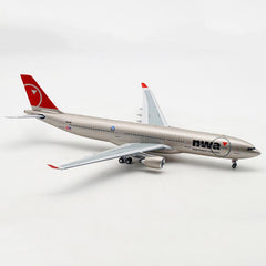 Outofprint Northwest Airlines Airbus A330-300 N808NW Airplane Model 1:200