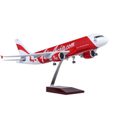 1:80 AirAsia Airbus A320 Airplane Model 18” Decoration & Gift (LED)