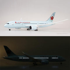 1:130 Air Canada Boeing 787 Airplane Model 18” Decoration & Gift (LED)