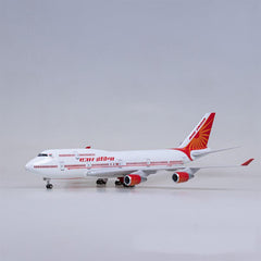 1:150 Air India Boeing 747-400 Airplane Model 18” Decoration & Gift (LED)