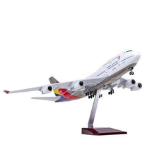 1:160 Asiana Airlines Airbus A380 Airplane Model 18” Decoration & Gift (LED)