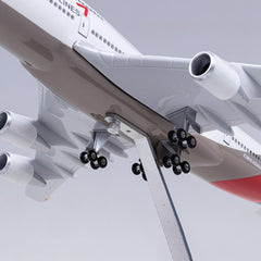 1:150 Asiana Airlines Boeing 747-400 Airplane Model 18” Decoration & Gift (LED)
