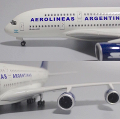 1:160 Aerolineas Argentinas Airbus A380 Airplane Model 18” Decoration & Gift (LED