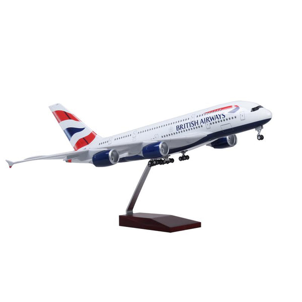 1:160 British Airways Airbus A380 Airplane Model 18” Decoration & Gift