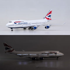 1/150 British Airways Boeing 747 Airplane Model 18” Decoration & Gift