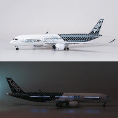 1:142 Carbon Fiber Airbus 350 XWB Airplane Model 18” Decoration & Gift