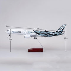 1:142 Carbon Fiber Airbus 350 XWB Airplane Model 18” Decoration & Gift