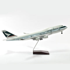 1:150 Cathay Pacific Boeing 747 Airplane Model 18” Decoration & Gift (LED)