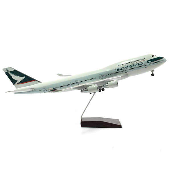 1:150 Cathay Pacific Boeing 747 Airplane Model 18” Decoration & Gift (LED)