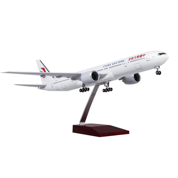 1:157 China Eastern Airlines Boeing 777-300 Airplane Model 18” Decoration & Gift (LED)