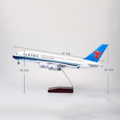 1:160 China Southern Airlines Airbus 380 Airplane Model 18” Decoration & Gift (LED)