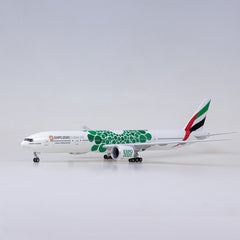 1:157 Emirates Expo Boeing 777-300 Airplane Model 18” Decoration & Gift (LED)