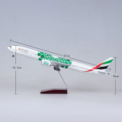 1:157 Emirates Expo Boeing 777-300 Airplane Model 18” Decoration & Gift (LED)