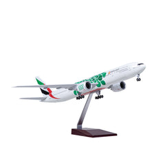 1:157 Emirates Expo Boeing 777-300 Airplane Model 18” Decoration & Gift (LED)