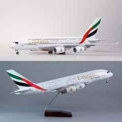 1/160 Emirates Airline A380 Airplane Model 18” Decoration & Gift