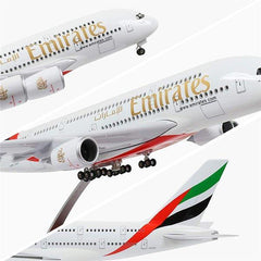 1/160 Emirates Airline A380 Airplane Model 18” Decoration & Gift
