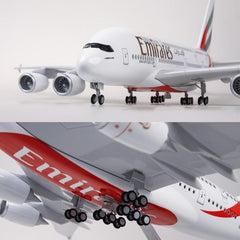 1/160 Emirates Airline A380 Airplane Model 18” Decoration & Gift