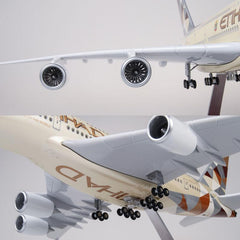 1:160 Etihad Airways Airbus 380 Airplane Model 18” Decoration & Gift (LED)